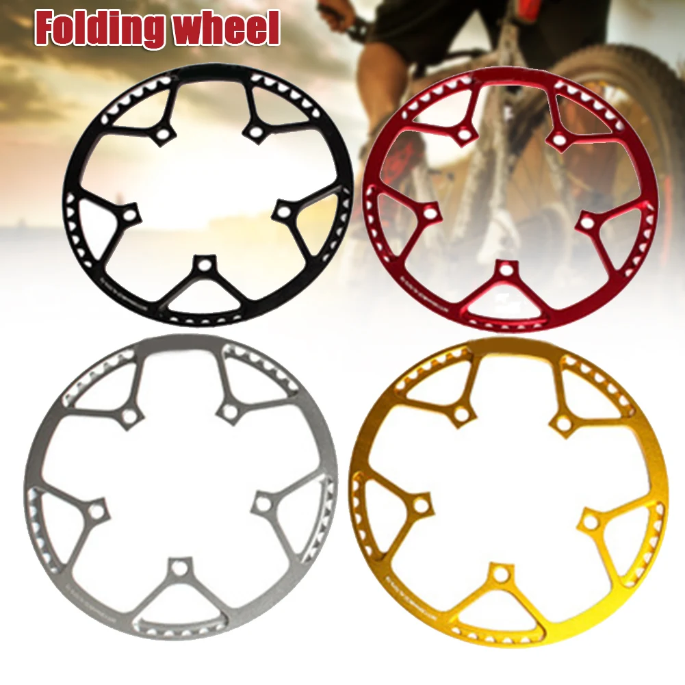 

45T 47T 53T 56T 58T Folding Bike Narrow Wide Chainring Crankset 130 BCD Round Shape Single Chain Ring Speed High Quality WHStore