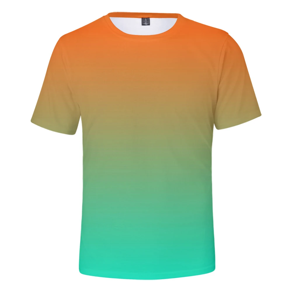 Colourful Gradient T Shirt Mens Summer Cool Tshirt Men/women Tshirt