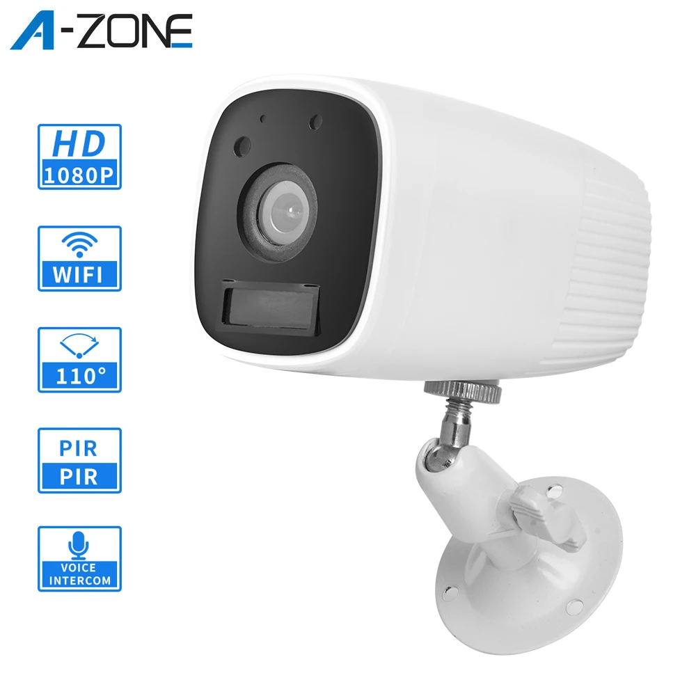 Беспроводная камера видеонаблюдения A- ZONE 1080P уличная Водонепроницаемая