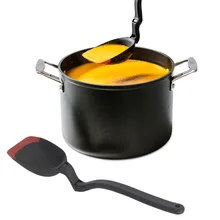 Силиконовая кулинарная ложка для супа на 360 °, высокотемпературная силиконовая ложка для супа