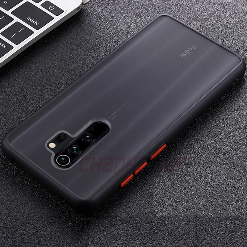 Противоударный защитный силиконовый чехол для Xiaomi mi 9T 9 A3 Lite CC9 Note10 Red mi K20 7A 8A Note 8 Pro Note 7 8T 6 Phone PC Cover Funda - Цвет: Черный