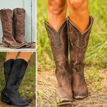 Лидер продаж; высокие сапоги до бедра с заклепками; зимняя женская модная кожаная обувь; коллекция года; большие размеры 34-43