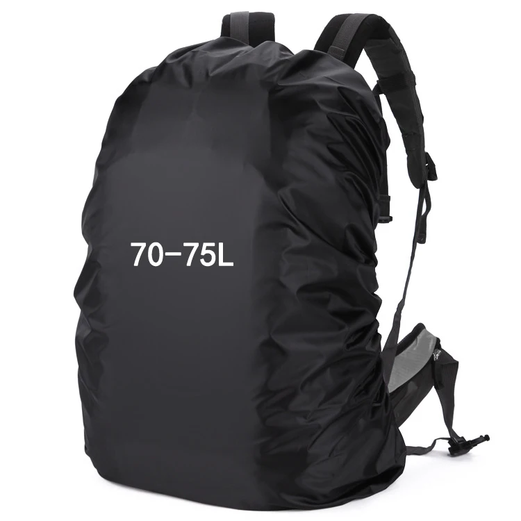 70-75L Black 35-80L нейлоновый Пылезащитный Водонепроницаемый рюкзак, дождевик, регулируемый, Сверхлегкий, портативный, походный, походный, для защиты, для улицы, инструменты - Цвет: 70-75L Black