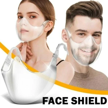 1pc M Size Anti-Oil-Splash Fog Face Mask Kitchen Cooking Tool Anti Droplet Face Shield Splatter Screen Protector Mouth Cover