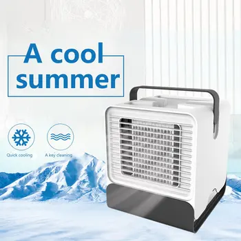 

Mini Anion Air Conditioning Fan Desktop Cooler Office Refrigeration Mini Air Conditioner Cool Cooling Fan For Bedroom Home
