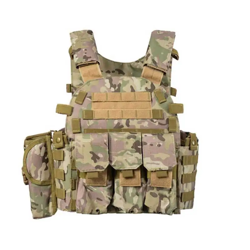 Многофункциональный тактический жилет военный Molle боевой штурмовой CS для