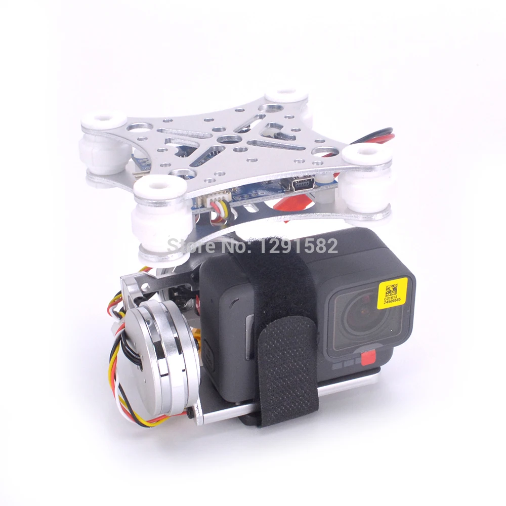 Легкая 2 осевая бесщеточная Карданная плата с датчиком RTF для Gopro3 4 SJ4000 Gopro Hero 5 6