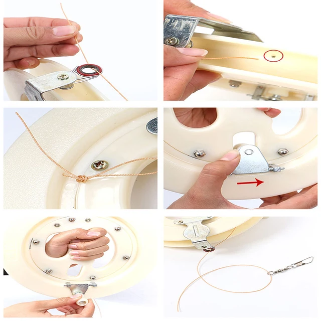 1 Pcs Professional Kite Line Winder Winding Reel Grip Wheel + String Flying Tools & Lock Kit For Children Adults 2