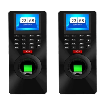 

Fingerprint Time Attendance Access System Controller Staff Recorder Fingerprint/Card/Password for Office
