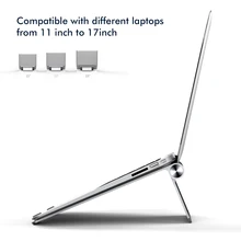 Портативная настольная подставка кронштейн из алюминиевого сплава простая охлаждающая подставка для ноутбука Складная подставка для ноутбука для MacBook Air Pro