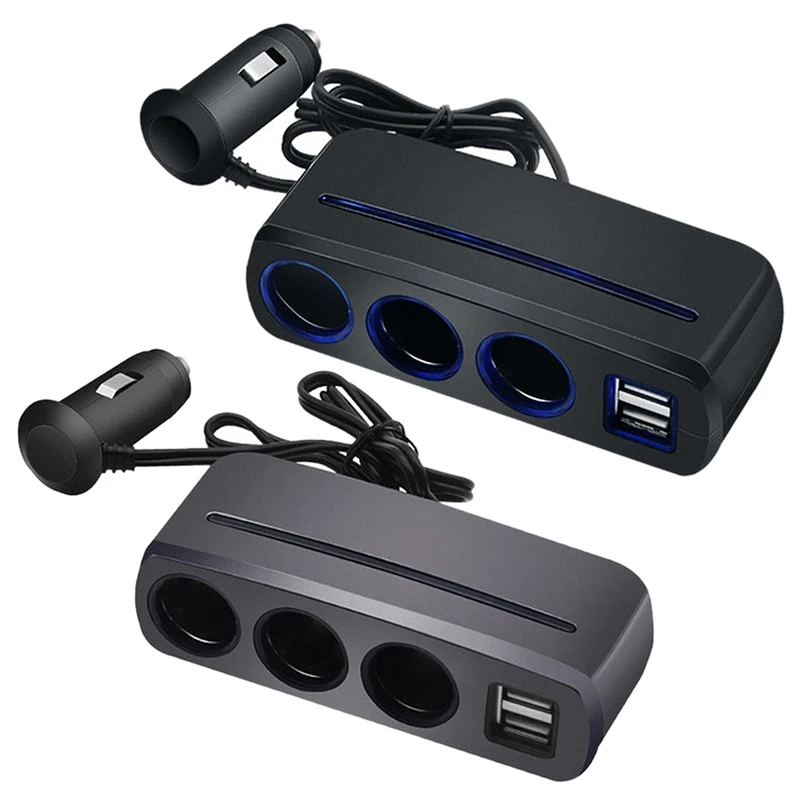 Автомобильный телефон 2 Usb интерфейс зарядное устройство разъем высокой мощности один на три прикуривателя