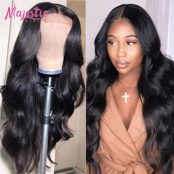 

Lace Front Wig Brazilian Body Wave Remy Human Hair Wigs For Black Women Pre Plucked Hairline With Baby Hair Natural Color