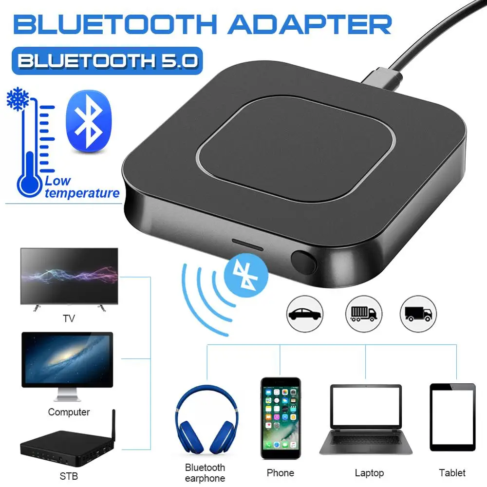 Bluetooth-адаптер для ПК беспроводной передатчик и приемник Bluetooth 5 0 с поддержкой AUX/RCA