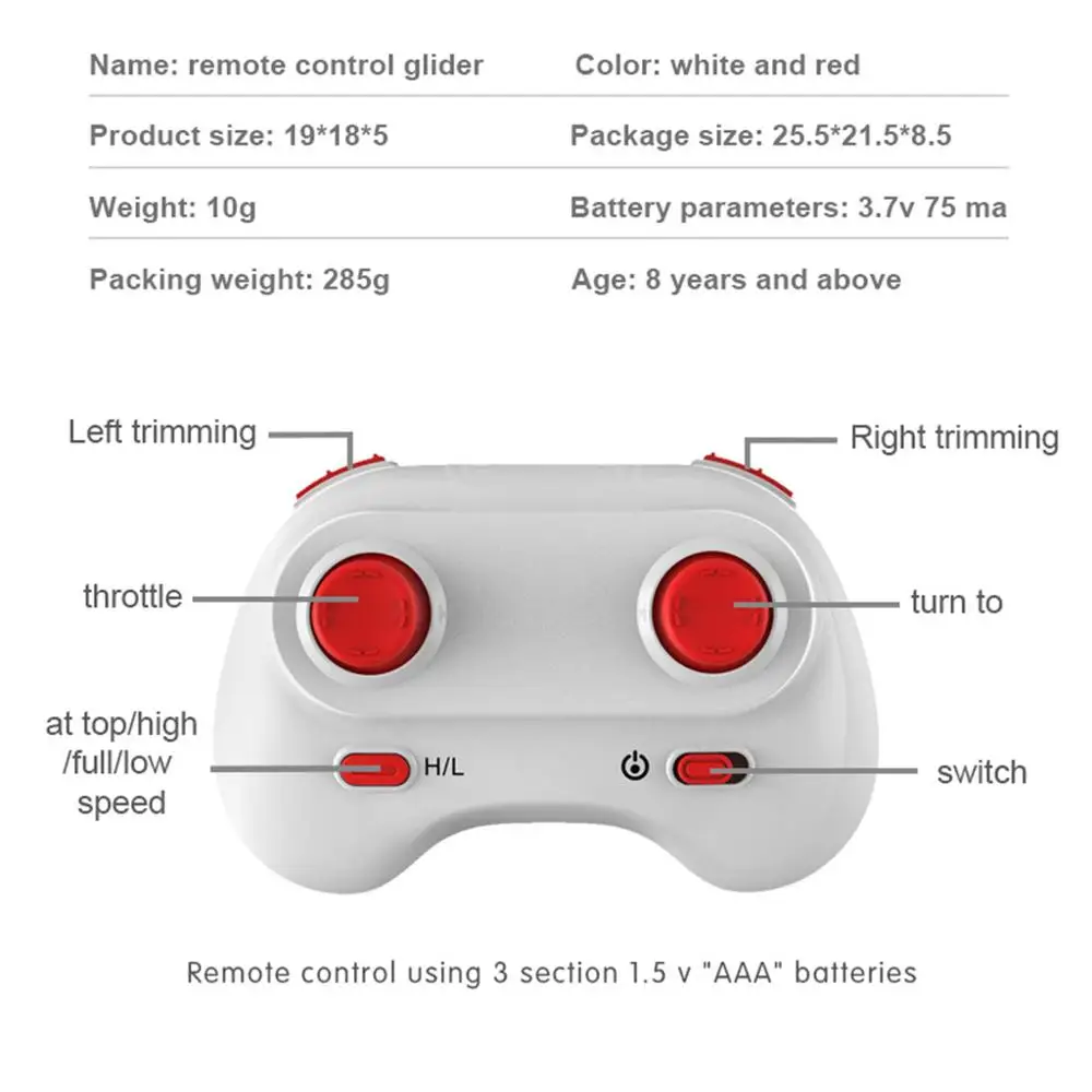 KF606 Mini RC Glider Airplane Hand Throwing foam drone Fixed wing Remote Control Wingspan dron Model outdoor Plane toys for boys 4