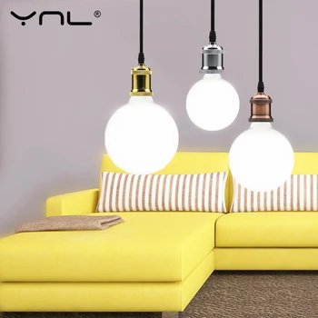 Melkwit LED lamp E27 LED 220V 110V Lampada G80 G95 G125 lamp Ampul led Koud wit Warm Wit voor hanglamp Melkwit LED lamp E27 LED 220V 110V Lampada G80 G95 G125 lamp Ampul led Koud wit Warm Wit voor hanglamp