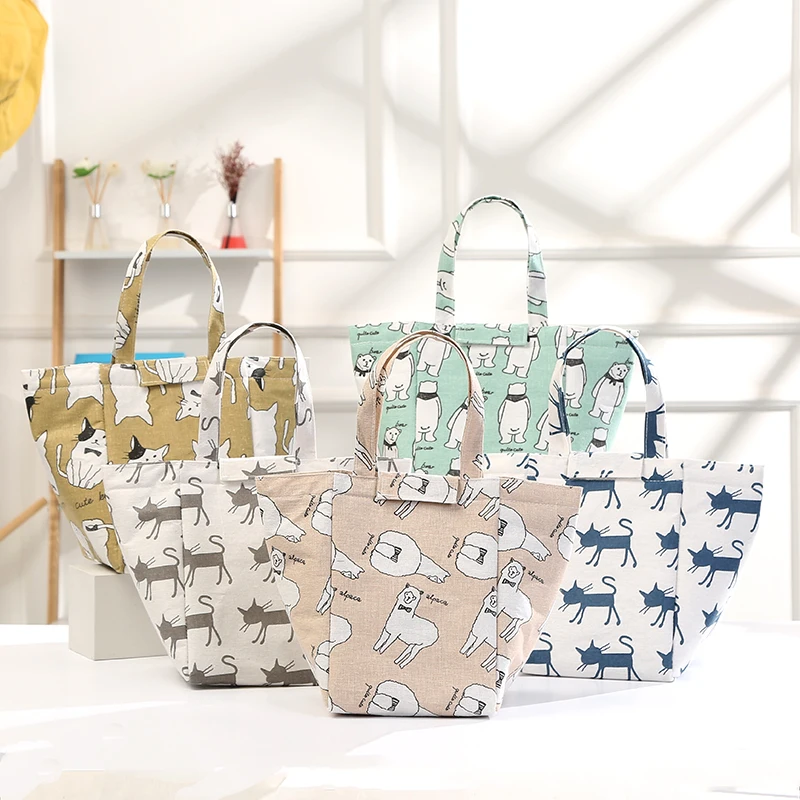 insulated canvas tote