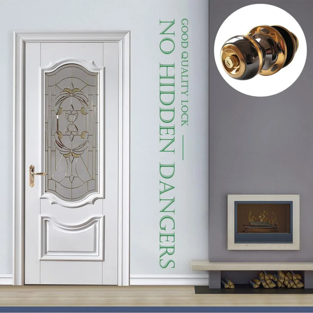 

New High Grade Stainless Steel Ball Lock Copper Lock Core Computer Key Indoor Wooden Door Lock Core Ball Lock Hardware Accessori