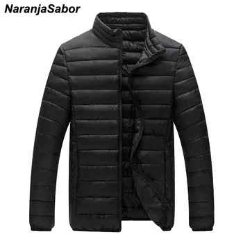 

NaranjaSabor 2020 Winter Down Jacket Men's Warm Thick Coats Men Light Weight Fashion Casual Outwear Male Brand Clothing N588