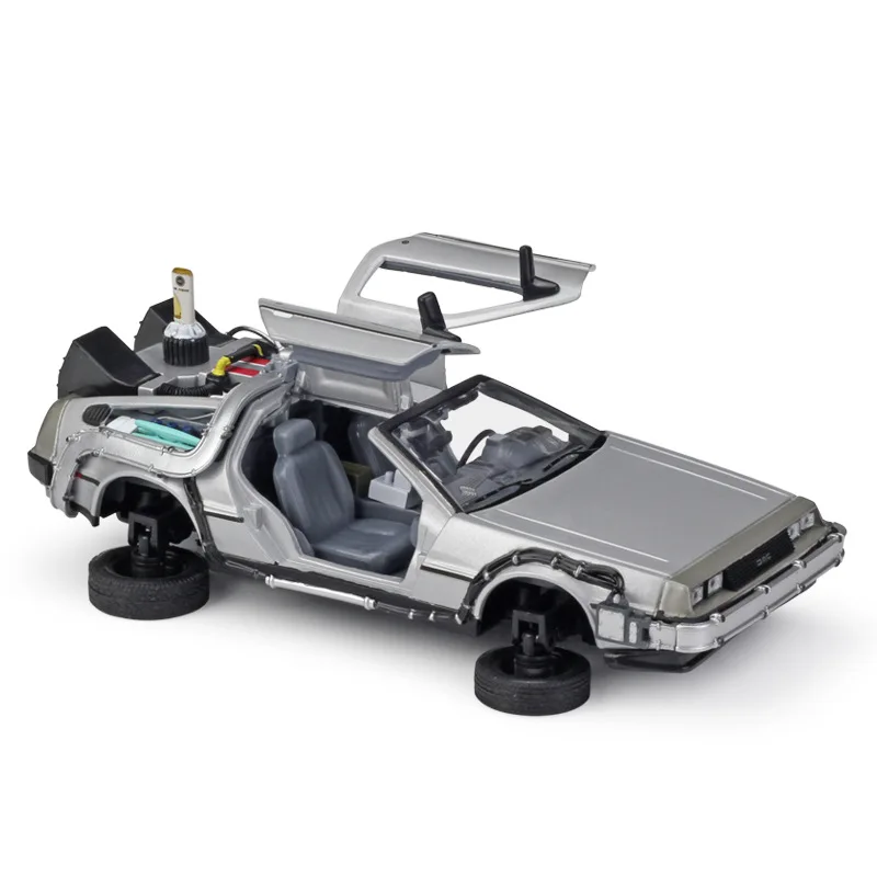 1/24 весы Back to the Future II Fly версия модели автомобиля машина времени сплава литья под