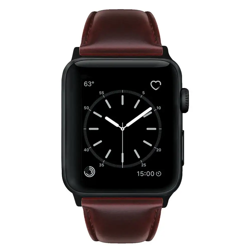 Yiwa Ретро винтажный кожаный ремешок сменный ремешок для наручных часов Apple Watch серии 3/2/1 38 мм 42 мм