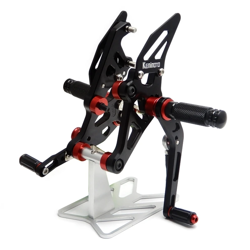 Для YAMAHA MT 07 KEMiMOTO регулируемый задний комплект с ЧПУ Rearsets подножка FZ07 MT07 для YAMAHA MT-07 FZ-07 FZ 07
