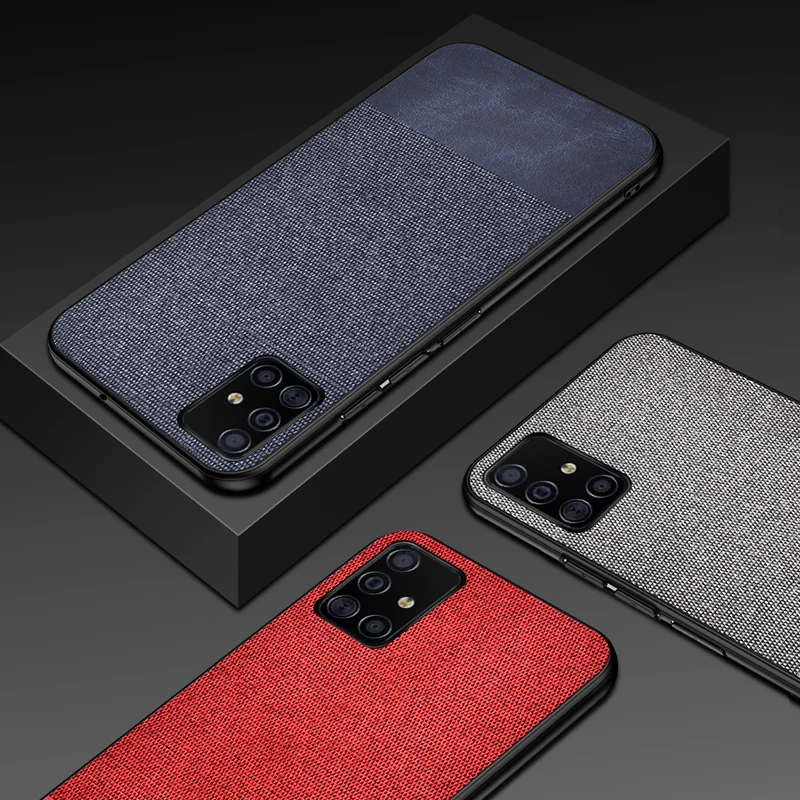 Для Xiaomi Redmi Note 8 Pro Чехол Мягкий силиконовый край + тканевая текстура кожи Защитная