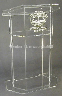 

Free Shipping Beautiful Easy Cheap Acrylic Podium Pulpit Lectern podium plexiglass