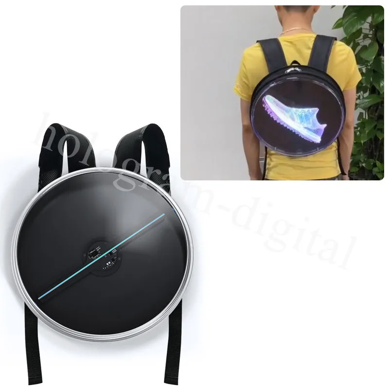 3d backpack bag Advertising Display hologram Fan Holographic Display Backpack