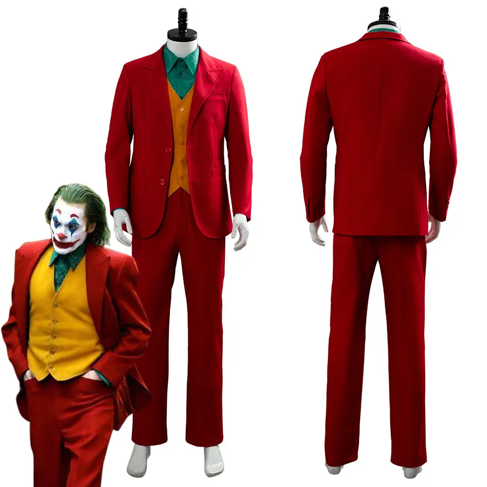 Vooruitzicht dam Doordeweekse dagen Joker Kostuum Cosplay Clown Mannen Pak Halloween Carnaval Kostuums Voor  Volwassen Rood Kleding Jasje Broek Set Vier Stuk|Film & TV Kostuums| -  AliExpress