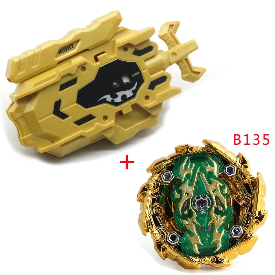 Горячее тиснение золотом все модели кувшин Beyblade Burst игрушка с 2-проводной пусковое устройство Baybladel вращающиеся лезвия высокого игрушка с техническими характеристиками - Цвет: B135
