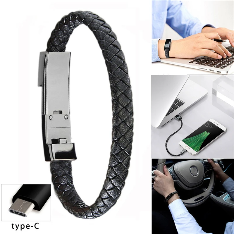 20 см type-C напульсник Usb кабель Зарядное устройство Быстрая зарядка для телефона Android портативная микро линия передачи данных для samsung huawei адаптер 19Sp