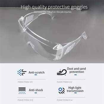 

Protection Glasses Protective Adult Goggles Anti-dust Adjustable High Definition Eyewear Glasses #35