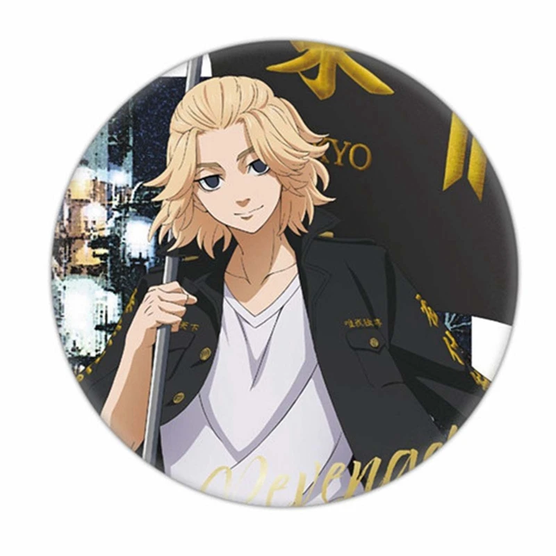 Anime Tokyo Revengers Brooch Cartton Metal Badge Pin For Clothes Accessories Backpack Decor Buttons Props Fans Collection Gifts