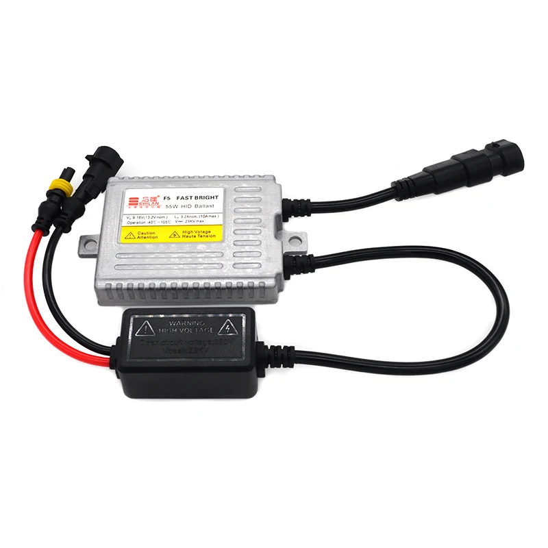 HIDLT Premium AC 55W HID Xenon Conversion Kit Car Light Bulb H1 H7 H11 9005 9006 9012 D2H 5500K White F5 Fast Start Ballast Kit (1)