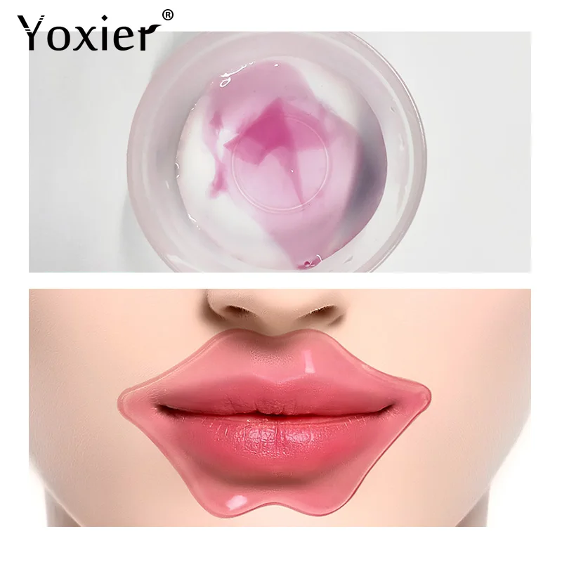 Yoxier Crystal Collagen Lip Mask Moisturizing Pads Patch for Lip Patches Exfoliating Lips Plumper Pump Essentials 4