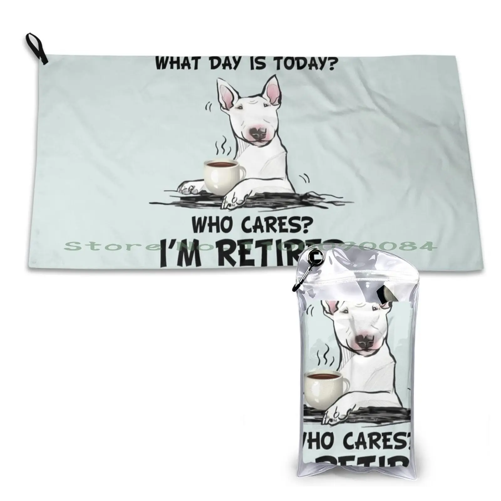 Bull Terrier I Am Retired Asciugamano Ad Asciugatura Rapida Palestra Sport Bagno Portatile Hayabusa Gsx1300R Hayabusa Moto Moto Gsxr Gsx