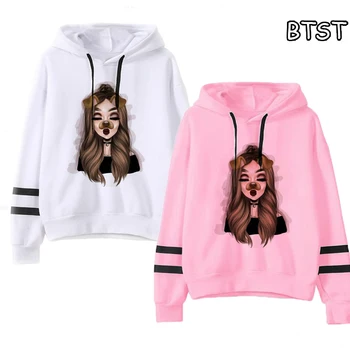 

New Ariana Grande Kpop Pullover Hoodies No Tears Left To Cry Print Womens Clothing Gothic Sweatshirt Winter Harajuku Shirt 90s