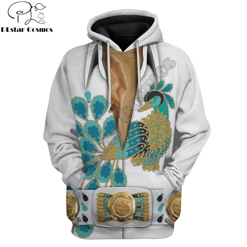 2020 New Fashion Men Hoodie Cosplay Elvis Peacock 3D Printed Harajuku Sweatshirt Unisex Casual Pullover sudadera hombre KJ079 2020 New Fashion Men Hoodie Cosplay Elvis Peacock 3D Printed Harajuku Sweatshirt Unisex Casual Pullover sudadera hombre KJ079