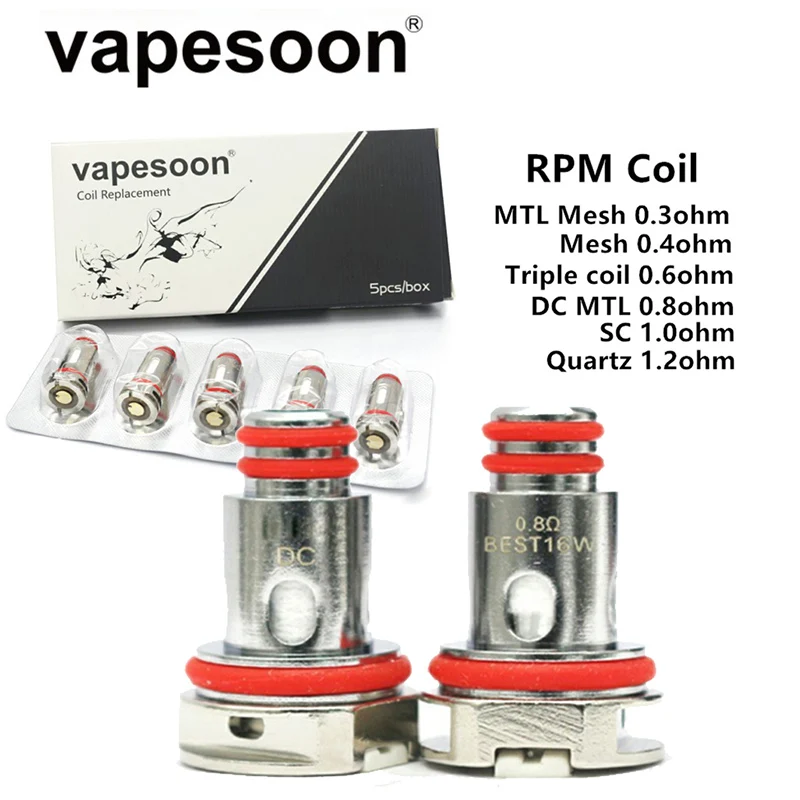 50 шт. vapesoon-RPM 0 3 4 6 8 Ом катушечный сердечник для RPM4/Morph/Nord 4/Thallo/NORD X/SCAR-P3/SCAR-P5/RPM Lite