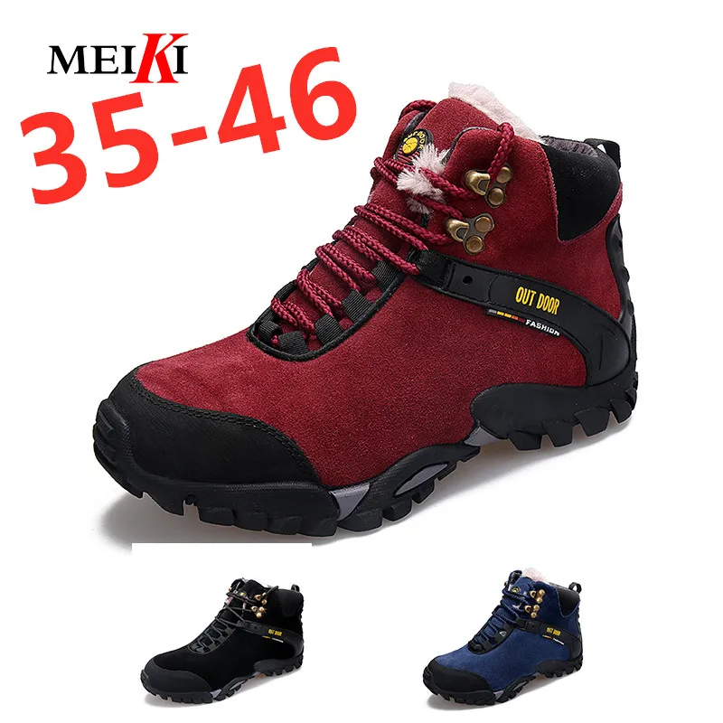 MEIKI/2019 г. Новые осенне-зимние ботинки мужские замшевые модные зимние унисекс