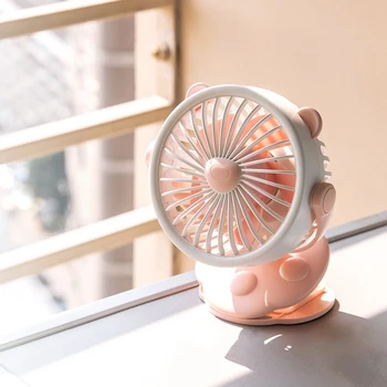 

Multifunctional Portable Clip Fan Desktop USB Charging Cute Bear Clip Fan Fan