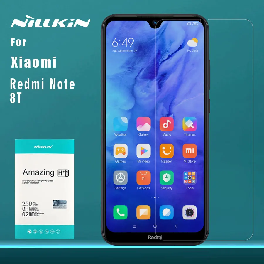 Для Xiao mi Red Note 8T 7 7s 8 Pro 6 k20 glass Nillkin 9H + закаленное стекло для Xiaomi 9 9T SE Lite glass|Защитные