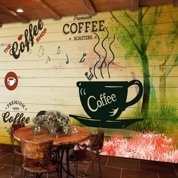 

Dropship Custom Nordic Wallpaper Restaurant Cafe Rustic Style Theme Mural Wallpaper for Kitchen Wall 3d Wall Murals Tapety 3d