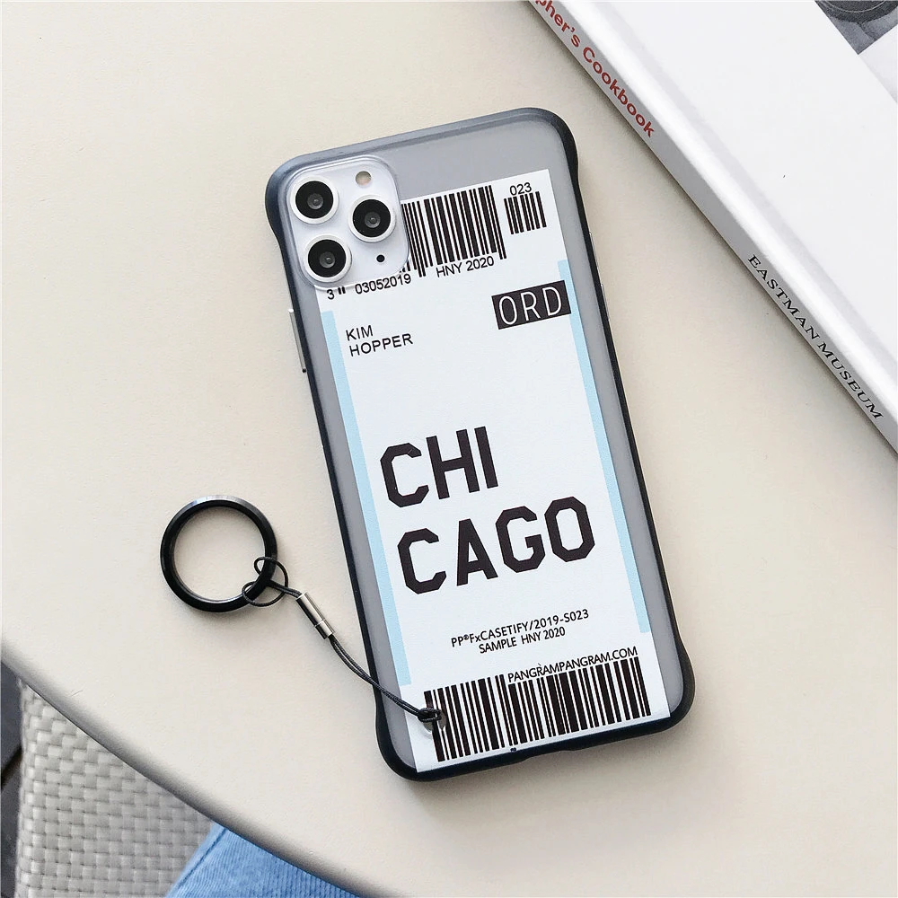 Ins US City Label Bar code Phone Case For iPhone 11 Pro Xs MAX XR X 6 s 7 8 plus Simple letter new York Clear silicon Cover Capa - Цвет: 23
