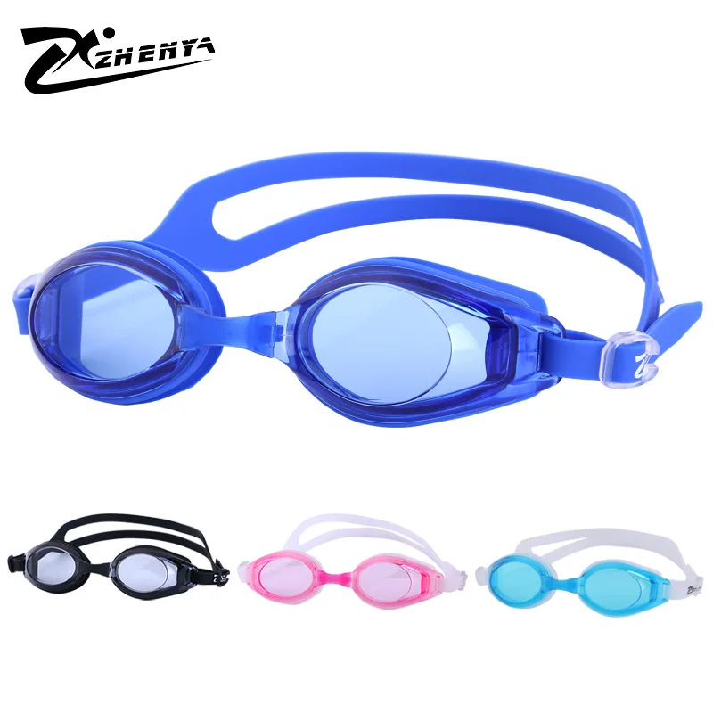 

Electroplated Plain Glass/Children Prescription Swimming Goggles Children Profession Goggles Big Box Waterproof Anti-fog Swimmin
