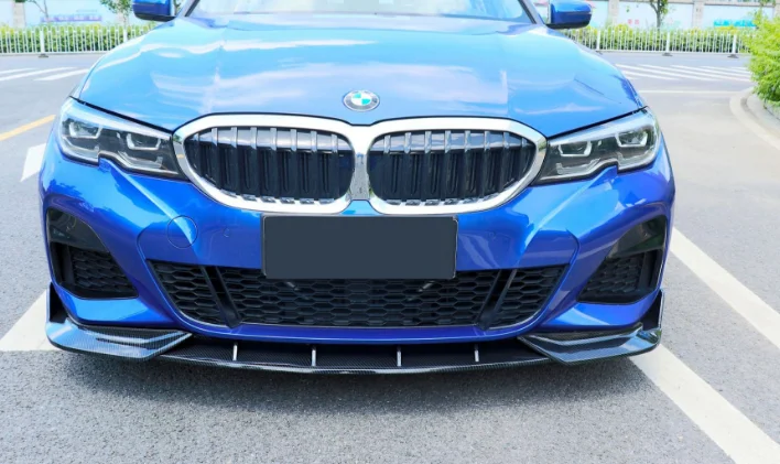 Для BMW 3 серии G28 передний бампер губа полипропилен и углеродное волокно материал