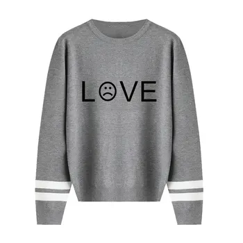 

Lil Peep Sweater Autumn Lovers Knitted Pullover O-neck Long Sleeves Sweater Print Women Warm Streetwear High Quality Sweater