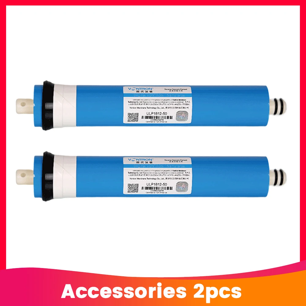 2pcs Cleaning Tool Vontron ULP1812-50 RO Membrane Element NSF Reverse Osmosis System 50gpd Water Filter Cartridge water filter
