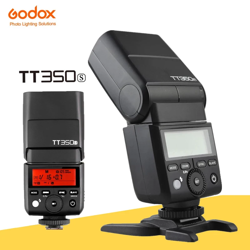 Godox TT350S мини-вспышка для камеры TTL HSS GN36 Sony Canon Nikon Olympus Fujifilm беззеркальная DSLR-камера