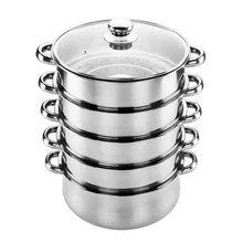 Кухонная Пароварка горшок кухонная Пароварка inox кастрюля кухонная утварь Пароварка из нержавеющей стали Ultralarge подставка для приготовления на пару 28-40 см